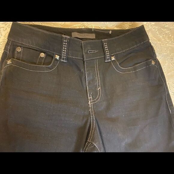 🎀 Nine West Boot Cut  indigo Denim Jeans  6/27 - Picture 3 of 10